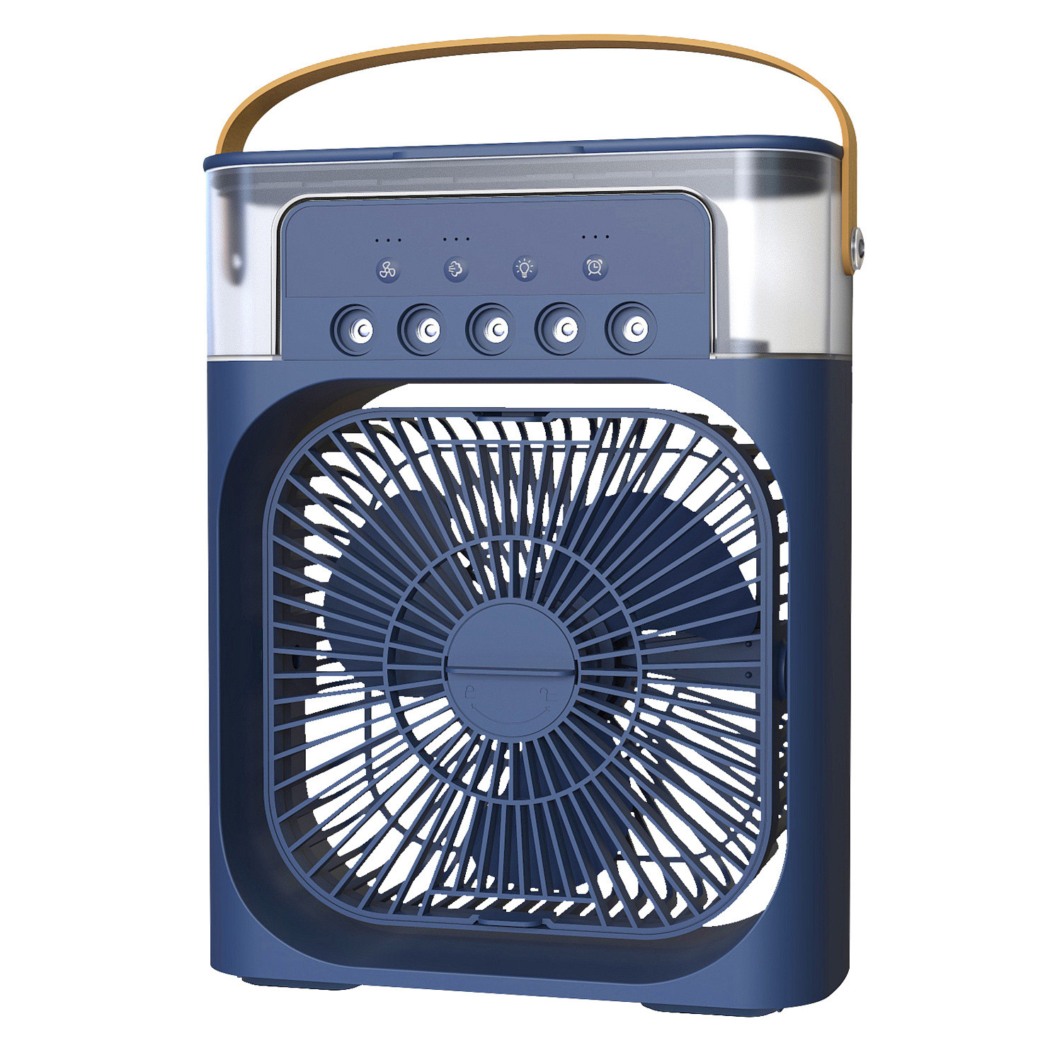 Humidificateur d'air avec ventilateur USB rafraîchissant, veilleuse LED et brumisateur d'eau
