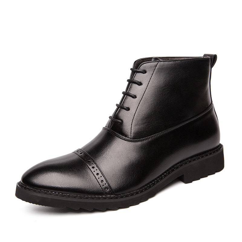 Chaussures pour hommes grandes tailles style rétro britannique décontracté