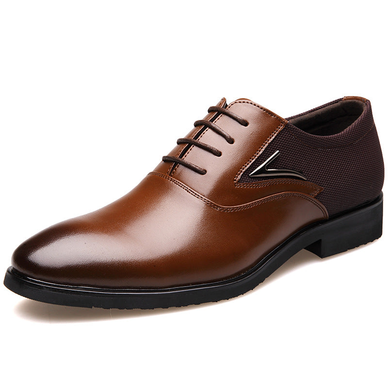 Chaussures pointues en cuir de style anglais