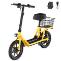 Trottinette Électrique avec siège 30 km d’Autonomie Jaune
