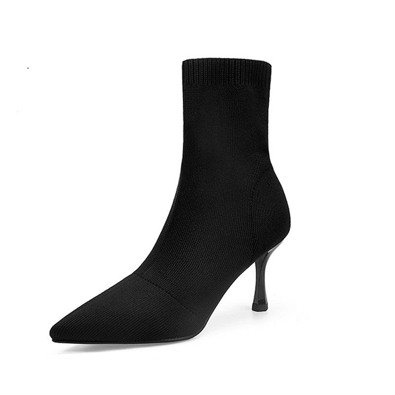 bottes à talons hauts d'hiver pour femmes