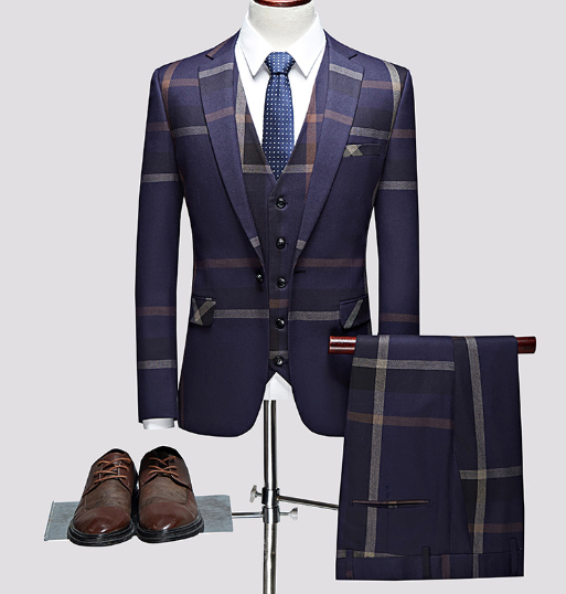 Costume trois pièces pour homme de style britannique (un ensemble)