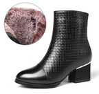 Bottes Martin à talons hauts pour femmes, idéales pour l'automne et l'hiver