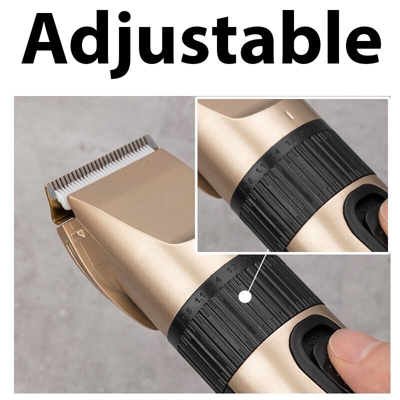 Tondeuse à cheveux professionnelle sans fil pour homme, kit de coupe de cheveux pour coiffeur.