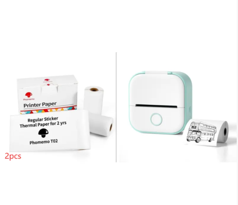 Mini imprimante d'étiquettes Bluetooth portable