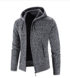 Gilet cardigan à capuche décontracté pour homme