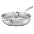 Poêle à frire Breville Clad en acier inoxydable avec couvercle et poignée auxiliaire - 5 pintes (4,8 L) argent