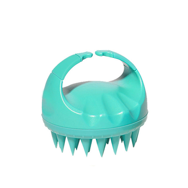 Brosse à shampoing en silicone pour le nettoyage et le massage du cuir chevelu