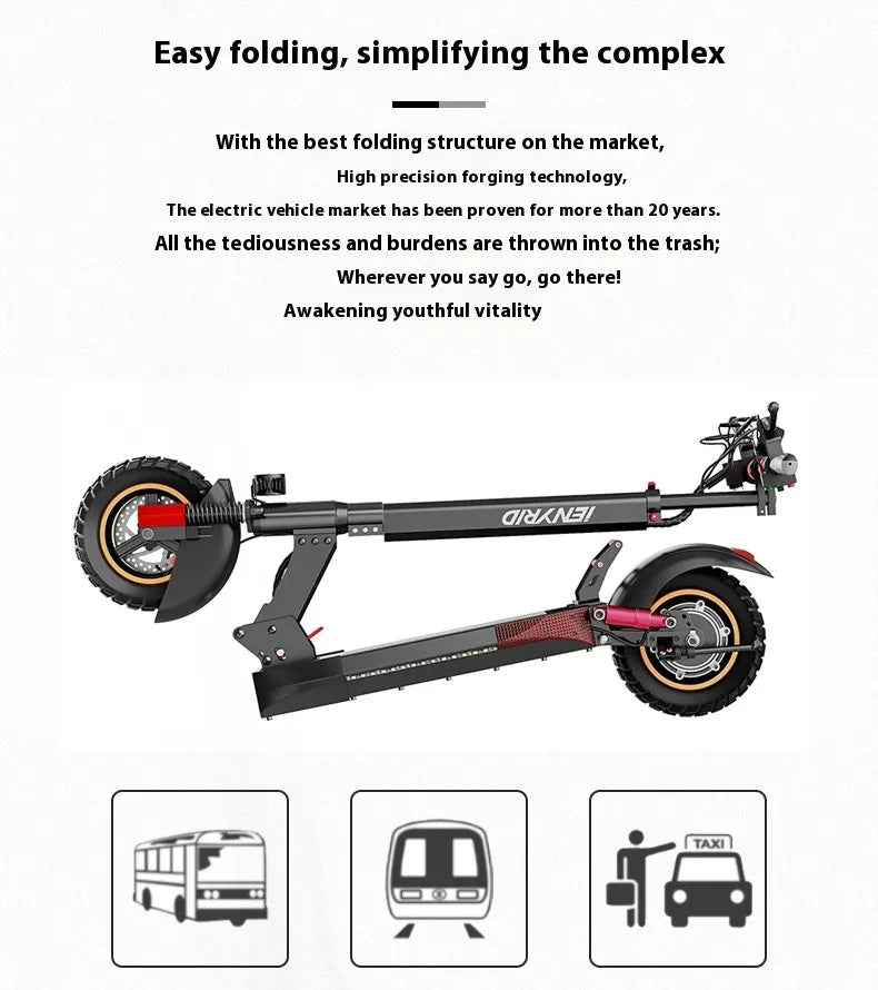 Scooter avec double amortisseurs