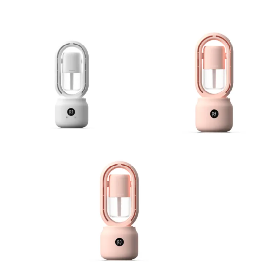 Ventilateur électrique sans pales avec brumisateur et humidificateur d'air USB (rechargeable, de table)