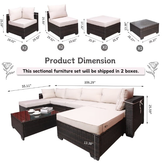 Canapé d'extérieur et mobilier de jardin