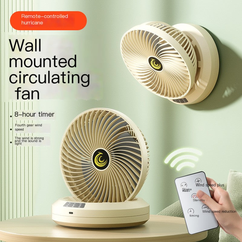 Nouveau ventilateur de bureau pliable rechargeable avec télécommande