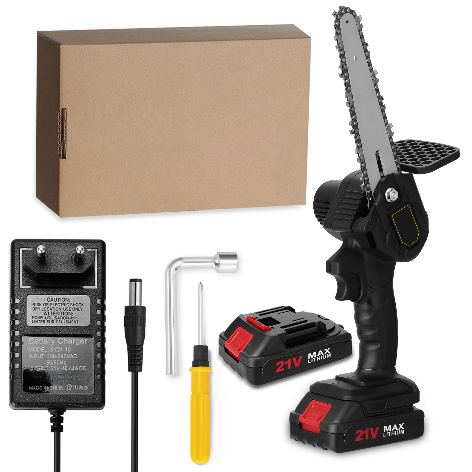 Tronçonneuse électrique miniature 4 pouces 21 V pour le travail du bois