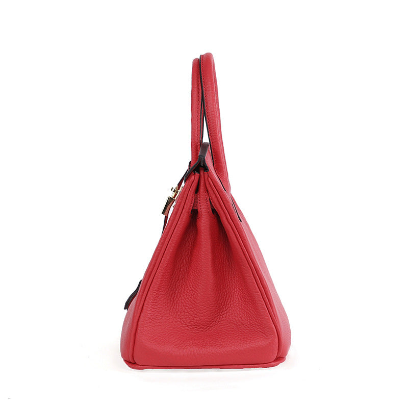 Sac Platinum en cuir de vachette pleine fleur pour femme