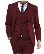Costume 3 pièces pour homme, idéal pour les affaires et les mariages