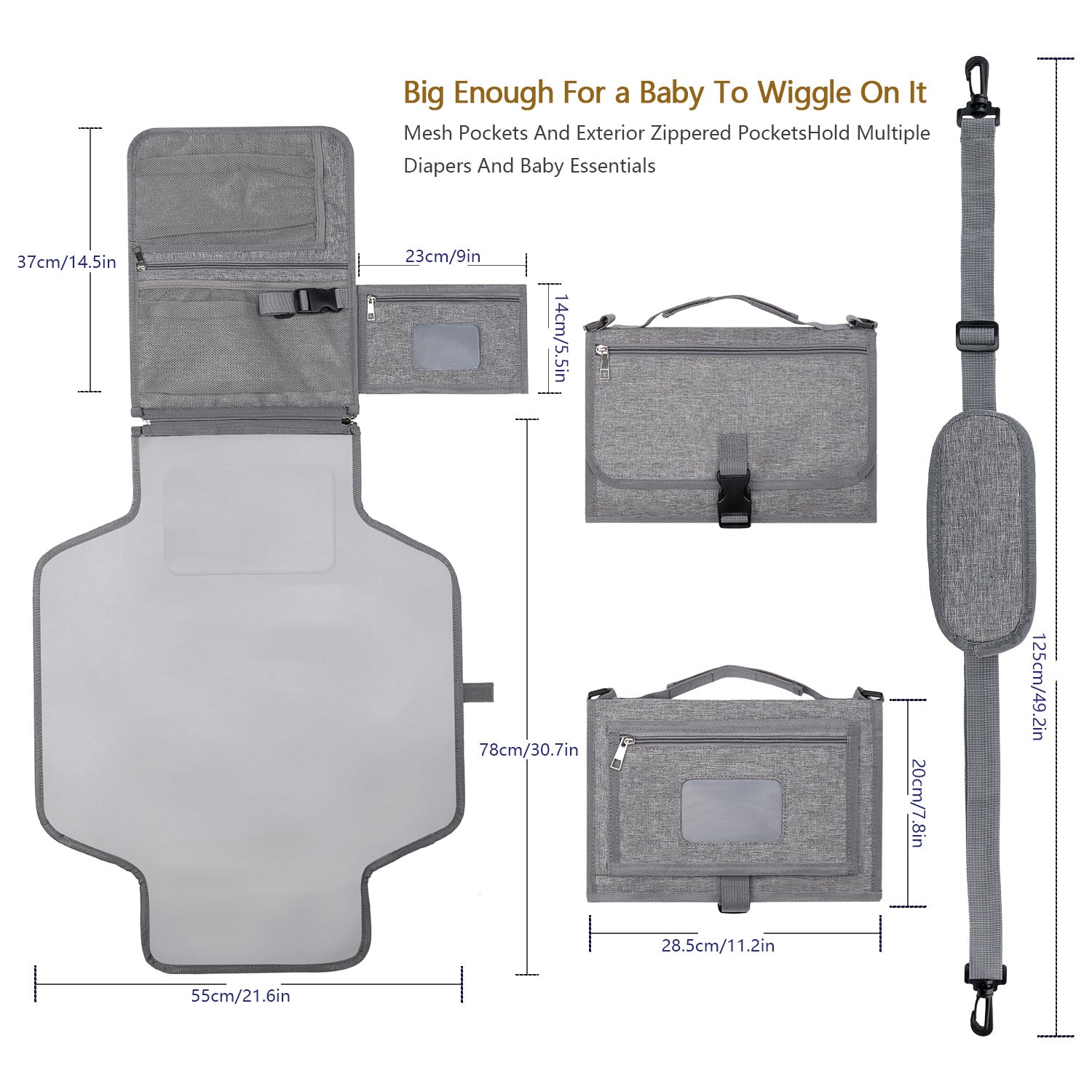 Matelas à langer portable pour bébé