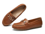 MOCA-CORTES VERDASCO pour femme, larges et confortables, en cuir camel, pointure 7,5W.