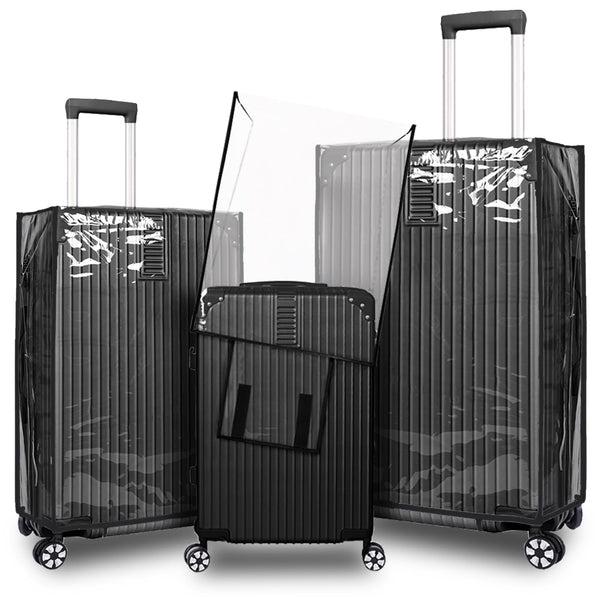 Accessoires de voyage - Housses de valise - Approuvées par la TSA - Protection épaisse, anti-rayures, imperméable et transparente - Convient à la plupart des valises de 20 à 28 pouces