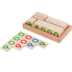 Cartes Numériques en Bois Montessori 1-9999 pour Enfants