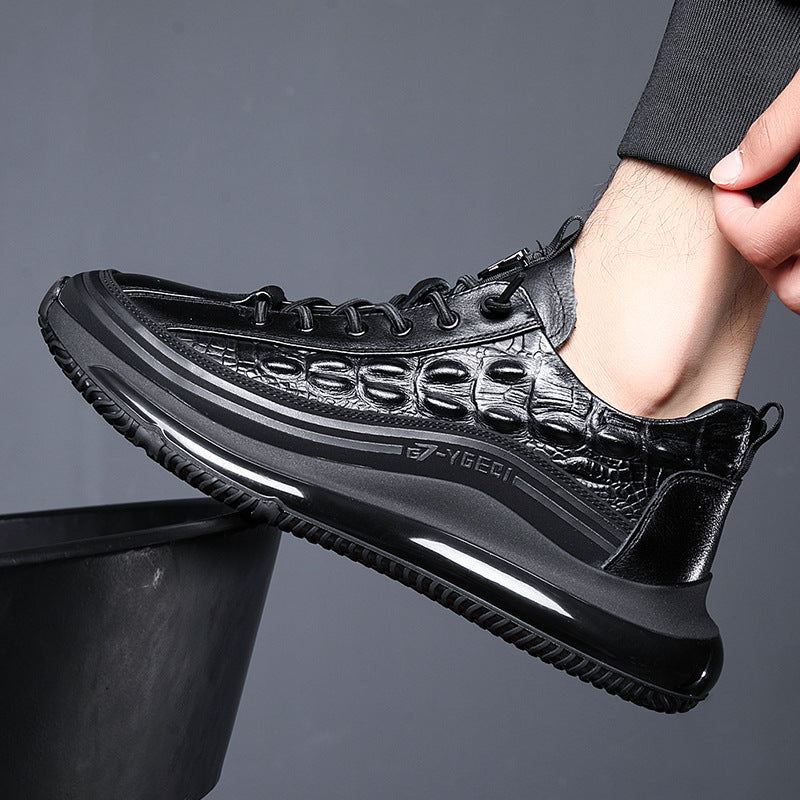 Chaussures de sport respirantes pour hommes, motif crocodile