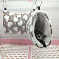 Nid tunnel chaud en peluche ultra douce pour hamster