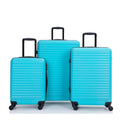Ensemble de 3 valises rigides Travelhouse, légères et à roulettes multidirectionnelles, avec serrure TSA.