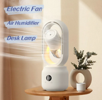 Ventilateur électrique sans pales avec brumisateur et humidificateur d'air USB (rechargeable, de table)