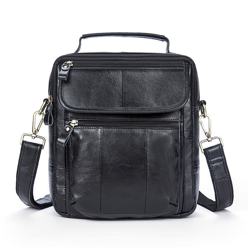 Sac bandoulière pour homme en cuir de vachette pleine fleur