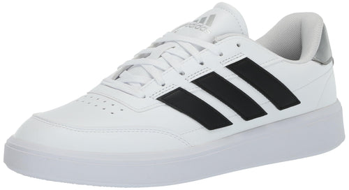 Baskets adidas Courtblock pour femme, blanc/noir/argent métallisé, pointure 6,5