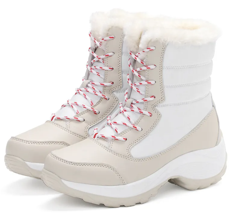 Nouvelles chaussures montantes doublées en polaire pour femmes