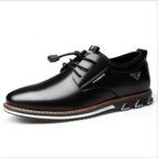 Chaussures basses décontractées en cuir pour hommes, style britannique tendance