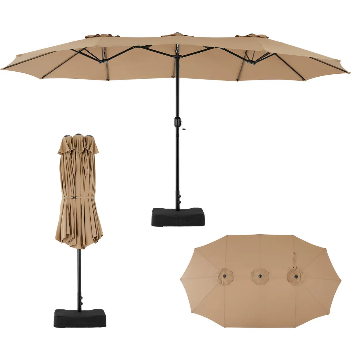 Parasol de terrasse extérieur de 4,5 m (15 pi)