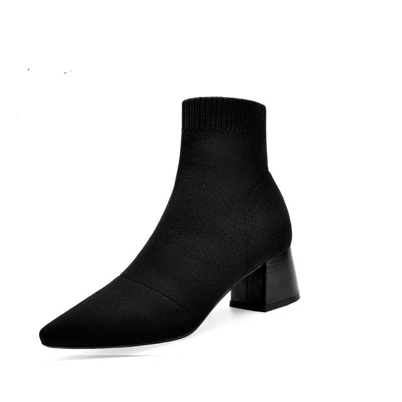 bottes à talons hauts d'hiver pour femmes