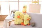 Canard en peluche jaune dansant avec expressions