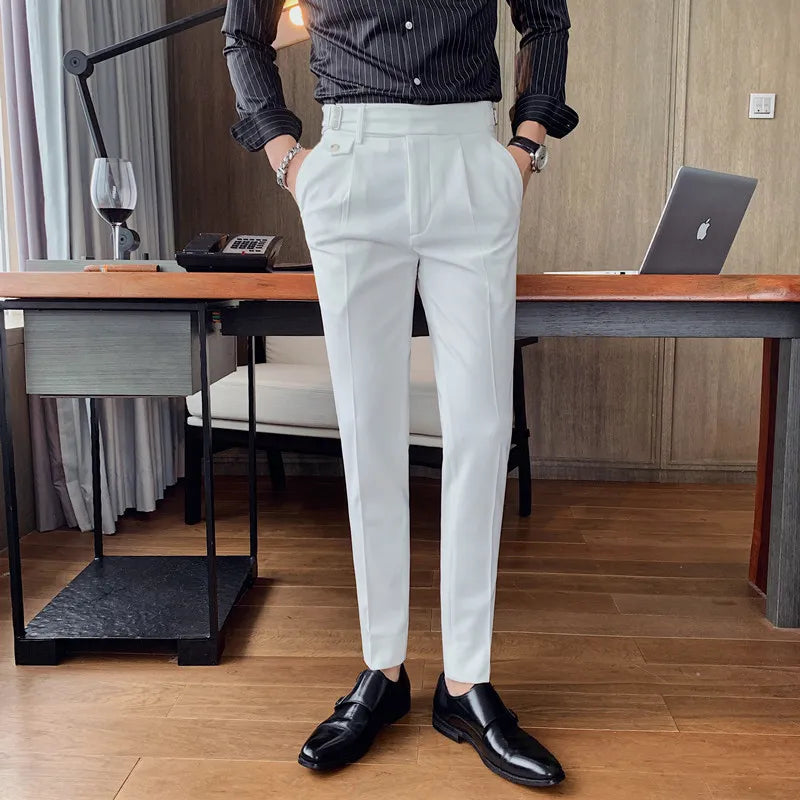 Pantalon slim décontracté chic britannique