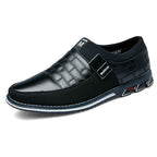 Chaussures décontractées en cuir pour hommes, grandes pointures - Tendance britannique