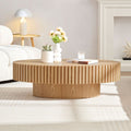 Table basse moderne en forme de tambour, fabriquée à la main