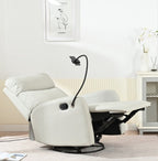 Petit fauteuil à bascule moderne, fauteuil inclinable pivotant, chaise de chambre