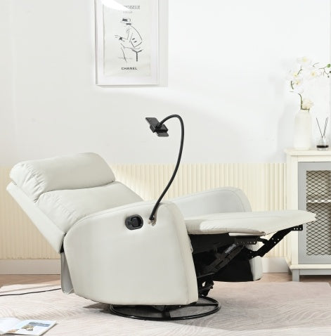 Petit fauteuil à bascule moderne, fauteuil inclinable pivotant, chaise de chambre