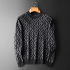 Gilet cardigan épais à col roulé mi-long pour homme, coupe ajustée