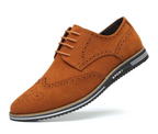 Chaussures britanniques basses en cuir suédé givré pour hommes