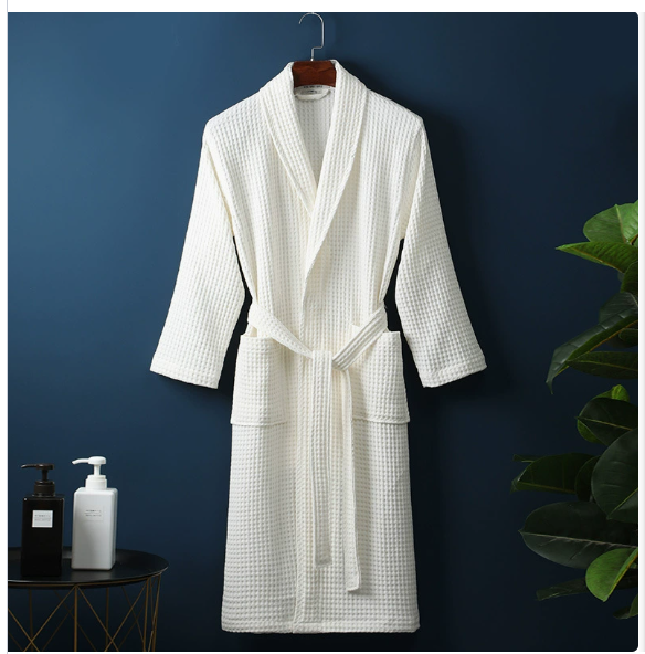 Peignoir d'hôtel en coton pour adultes - Modèle unisexe