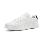 Chaussures décontractées pour hommes, baskets habillées, chaussures de mode classiques et légères blanches