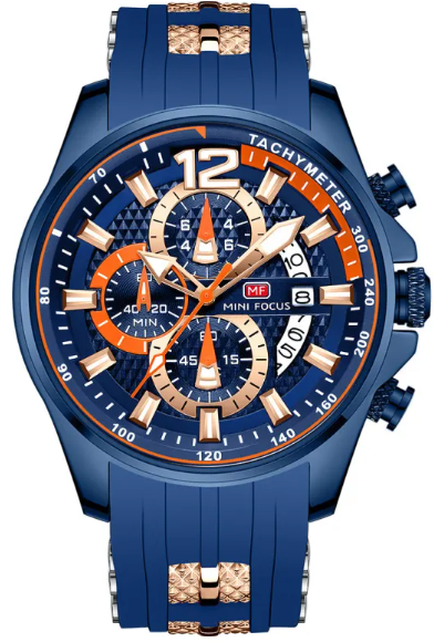 Montre homme étanche à quartz, grand cadran lumineux 0350G