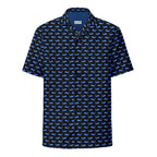 Chemise hawaïenne boutonnée Midnight Whale Party - Collection Été Côtier