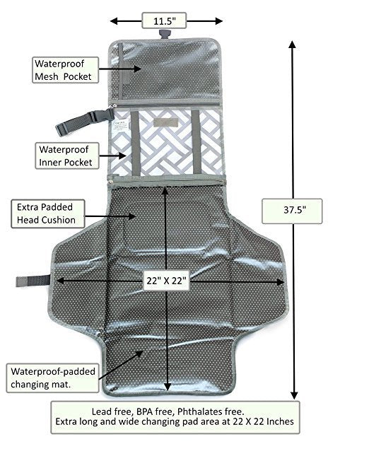 Tapis à langer portable pour plus de praticité en déplacement
