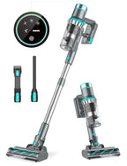 Aspirateur balai sans fil Belife BVC11 450 W 38 kPa avec 50 minutes d'autonomie, moteur sans balais 13 000 tr/min, puissant et idéal pour les sols durs, les poils d'animaux et les tapis. Convient à la maison.