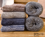 Chaussettes mi-mollet d'hiver pour hommes en coton épais et chaud avec laine