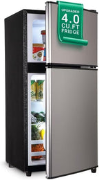 Réfrigérateur Compact Rosmena avec Congélateur Argent