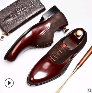 Chaussures habillées vintage en cuir pour homme - Style britannique